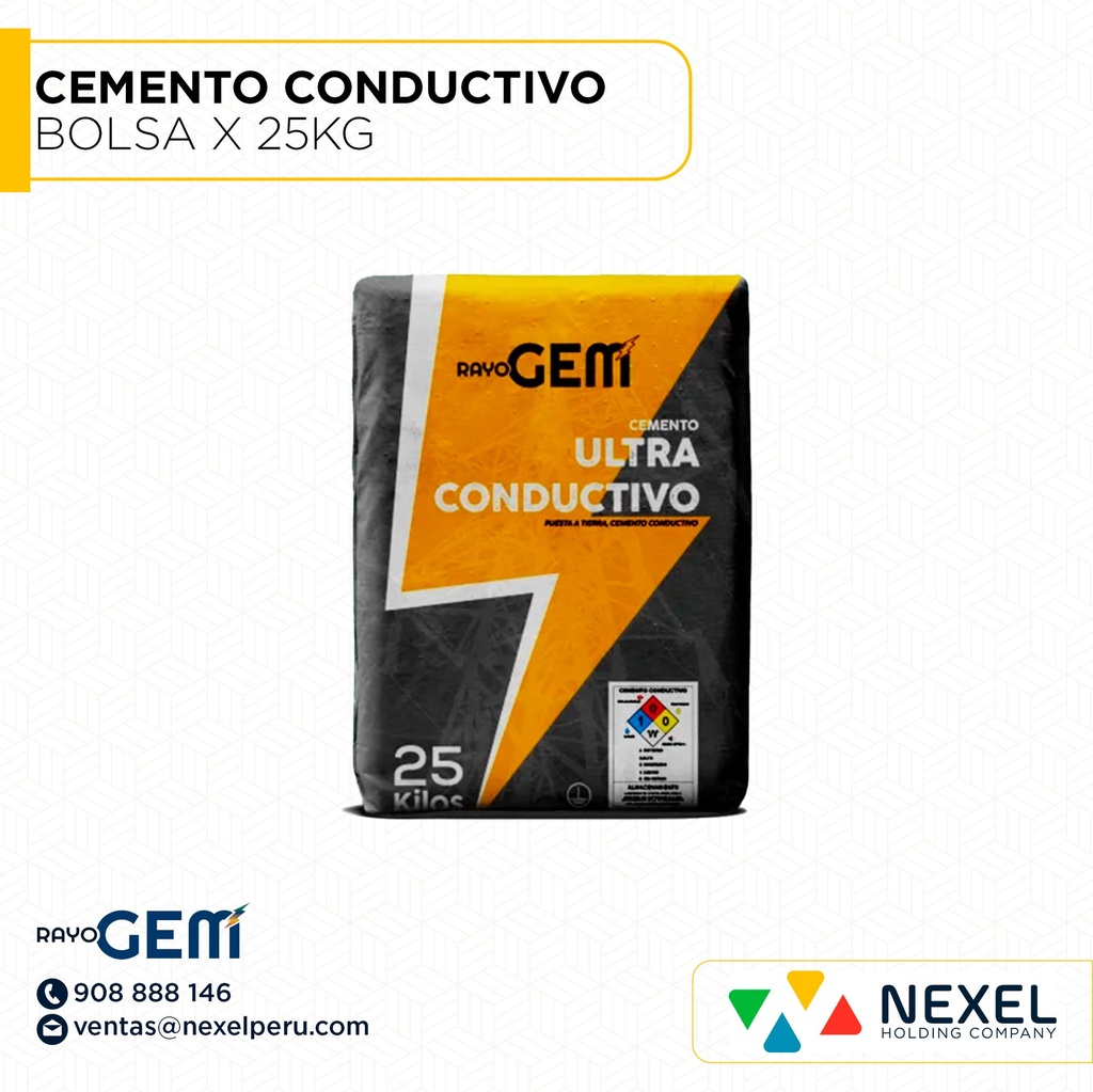 CEMENTO CONDUCTIVO NET 25KG  RAYOGEM