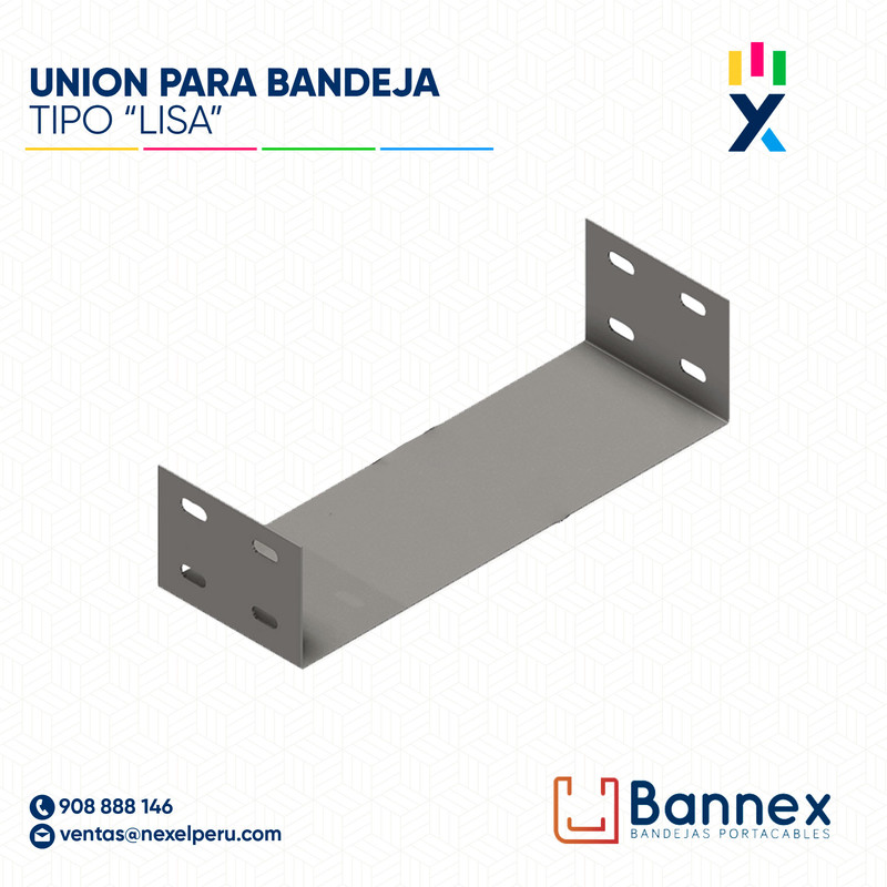 UNION TIPO "LISA" 350x60MM 1.2MM / INC. UNION BANNEX