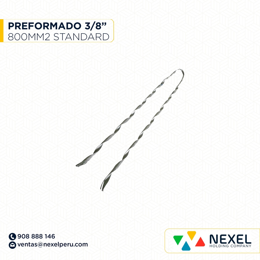 OUT- PREFORMADO 3/8" X 800MM2 STANDARD