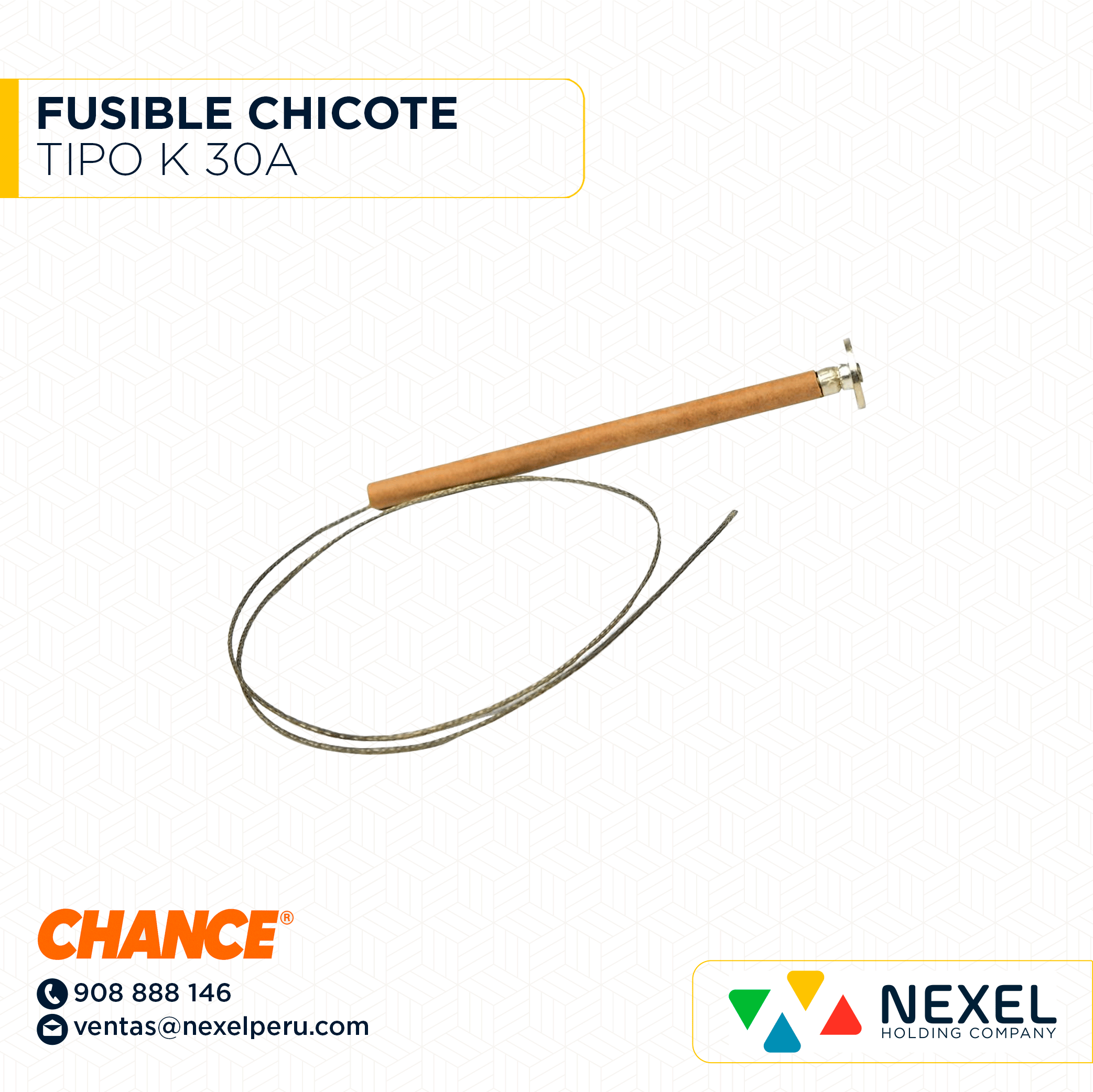FUSIBLE CHICOTE TIPO K 30A CHANCE