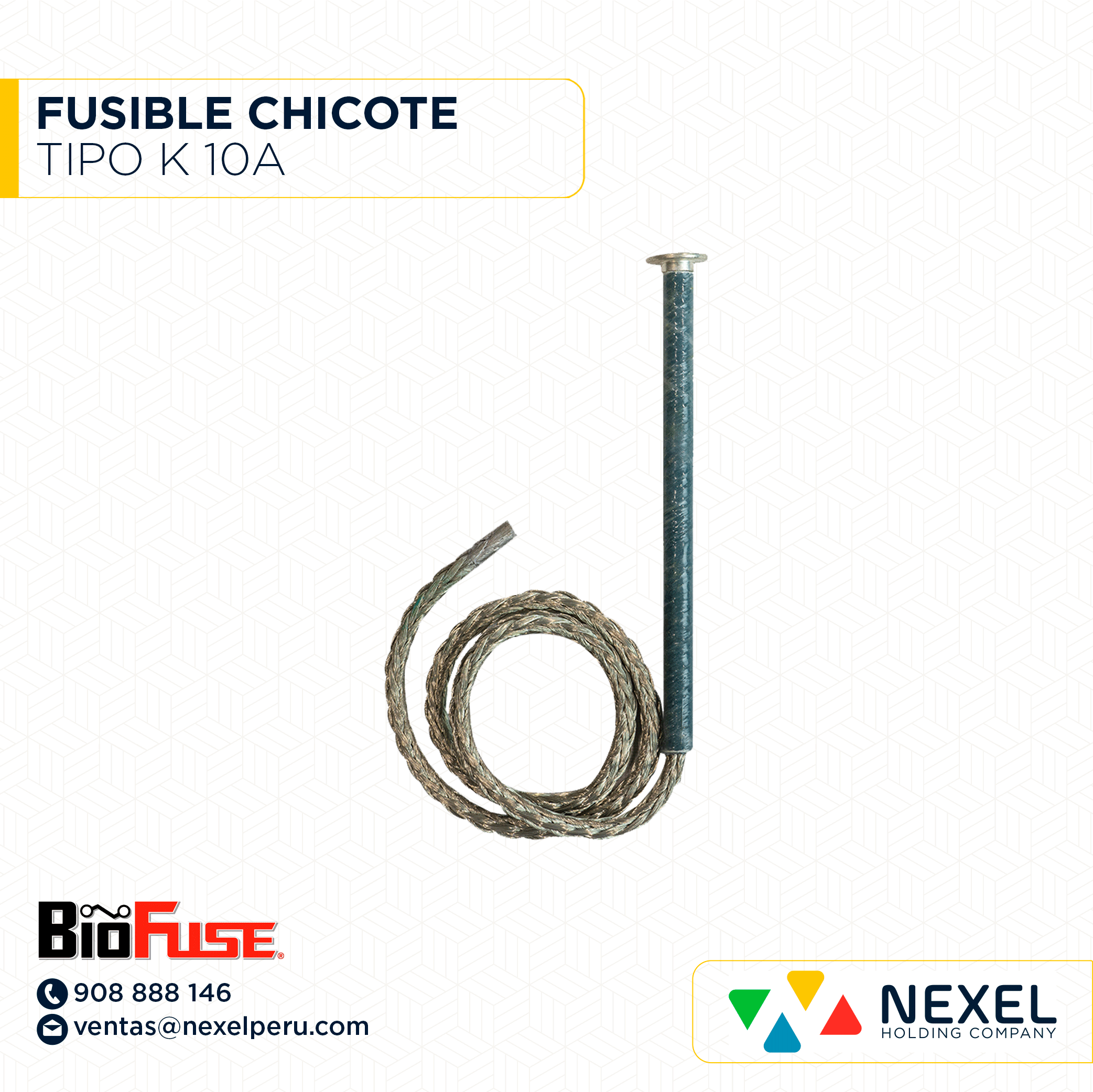 FUSIBLE CHICOTE TIPO K 10A BIFUSE