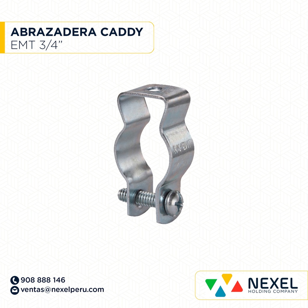 OUT- ABRAZADERA EMT TIPO CADDY 3/4" STANDARD