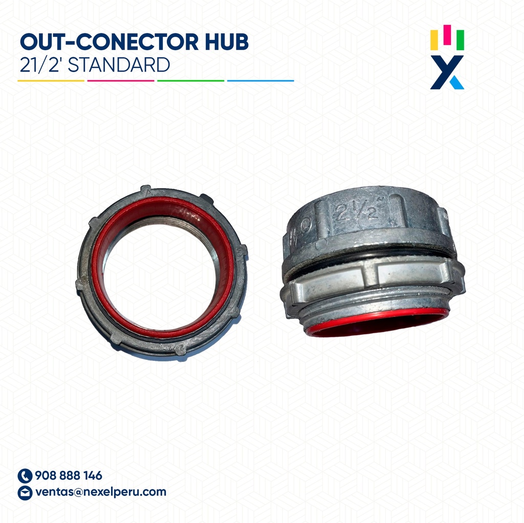 OUT-CONECTOR HUB 21/2' STANDARD