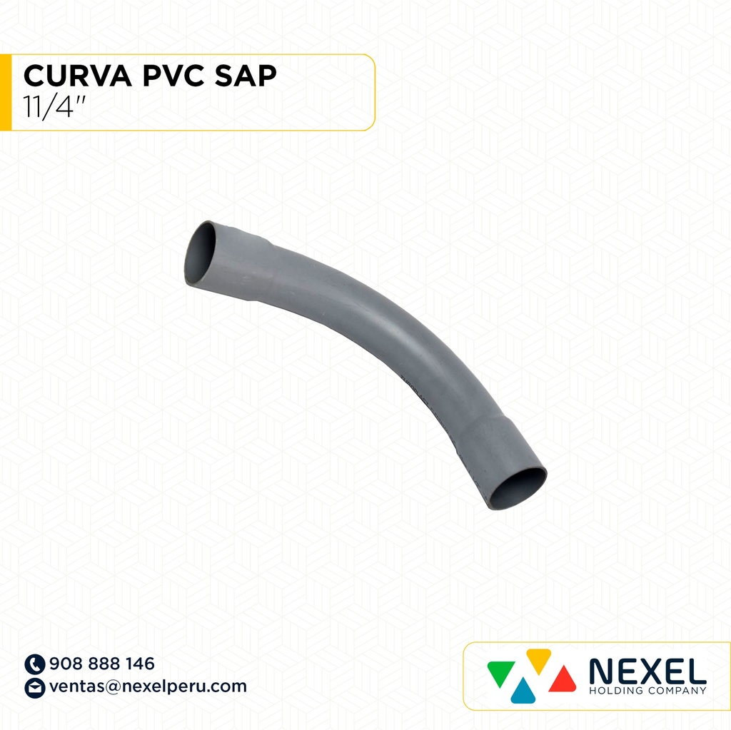 CURVA PVC SAP 11/4" STANDARD