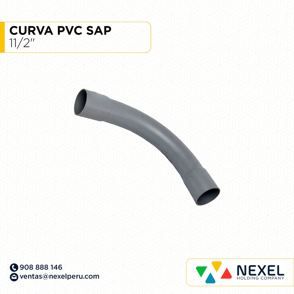 CURVA PVC SAP 11/2" STANDARD