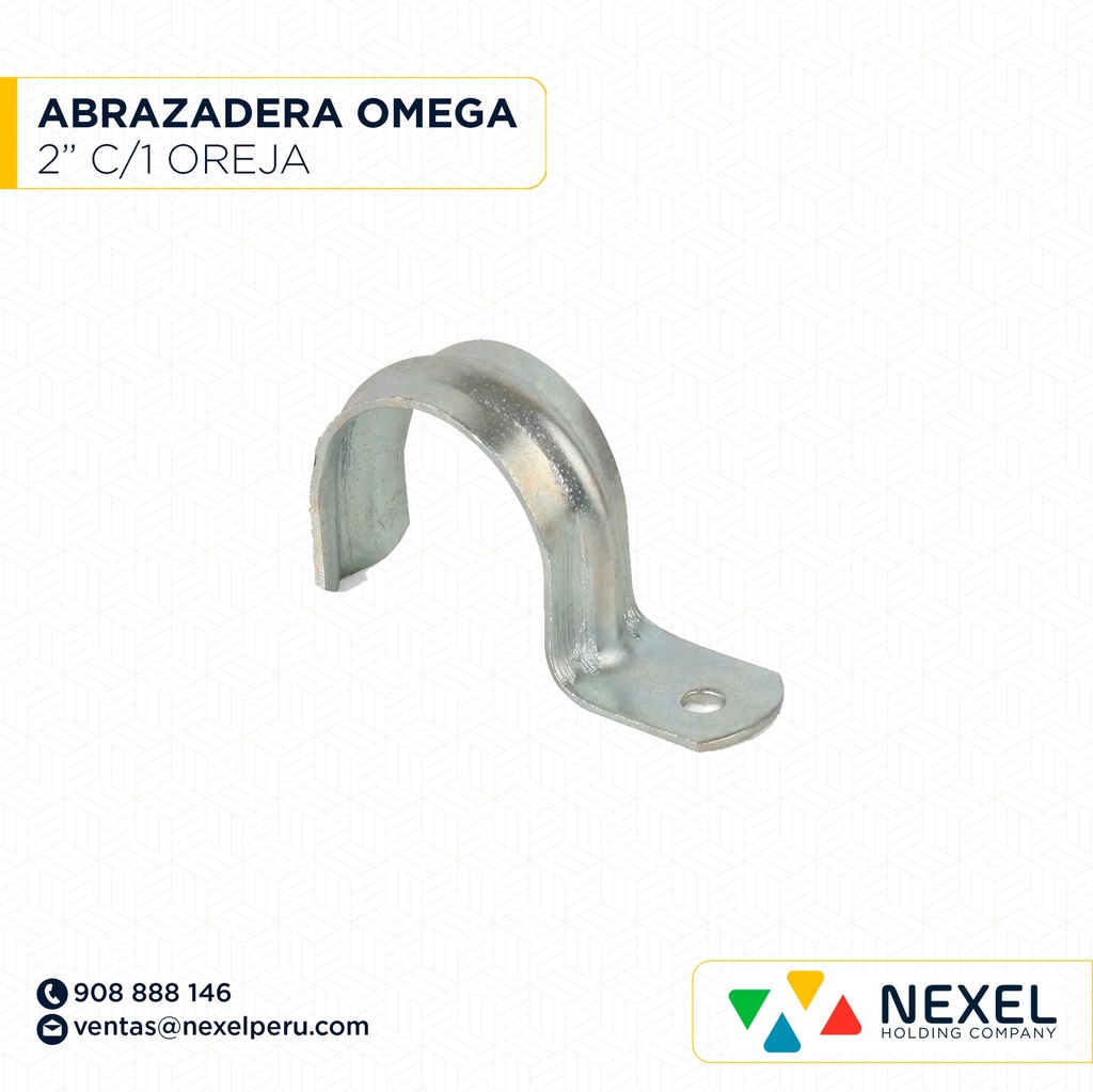 ABRAZADERA OMEGA 2" C/1 OREJAS IMC STANDARD