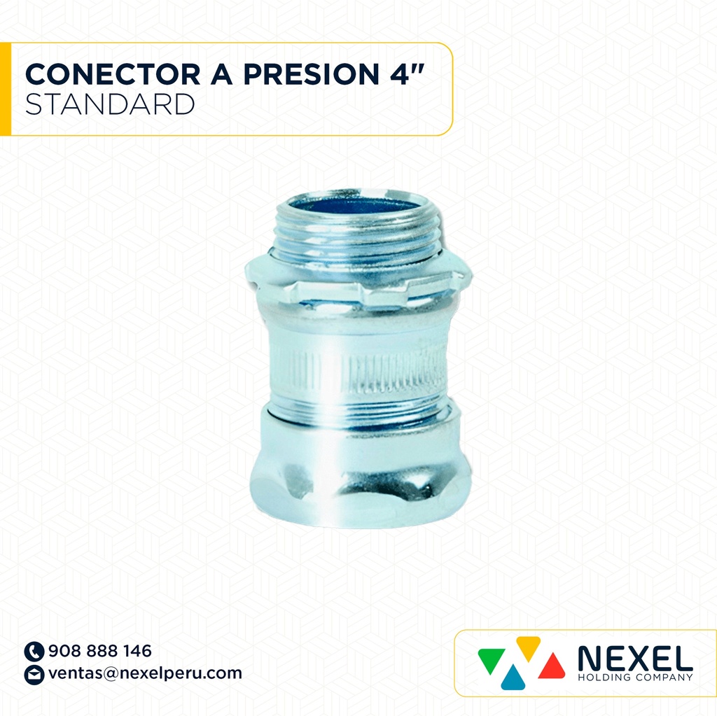 CONECTOR EMT A PRESION 4" STANDARD