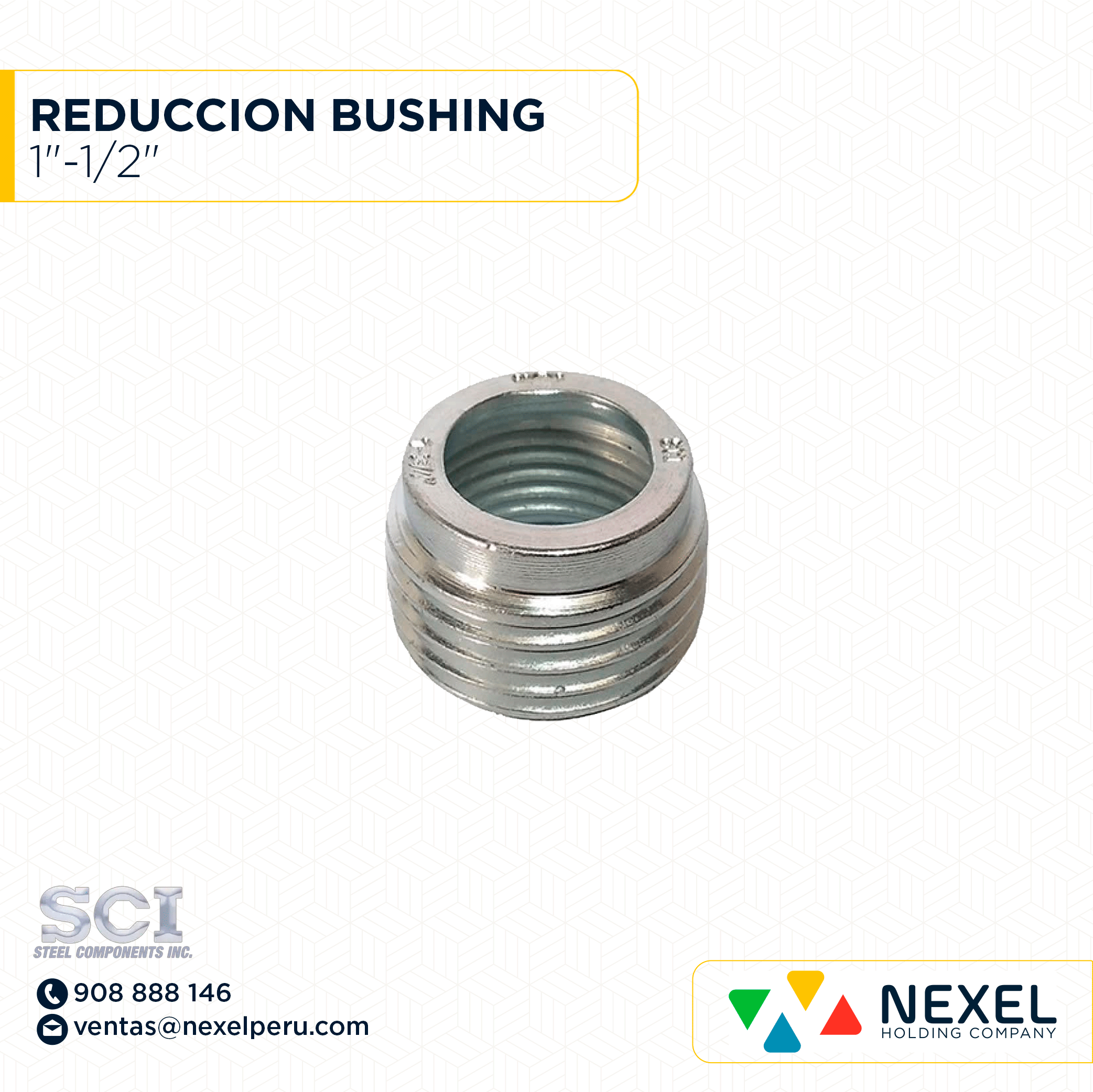 REDUCCION BUSHING 1"-1/2" SCI