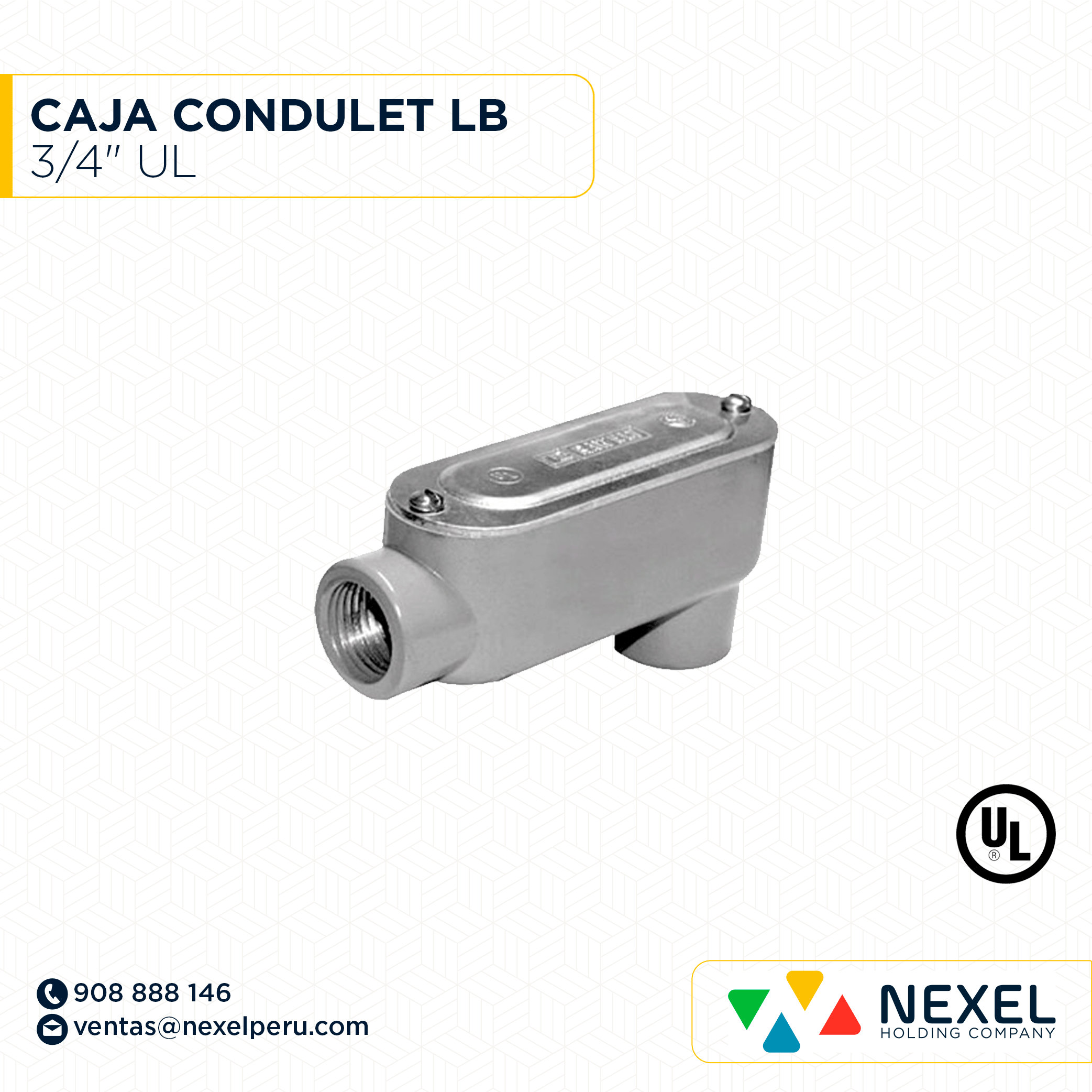 CAJA CONDULET LB 3/4" UL STANDARD