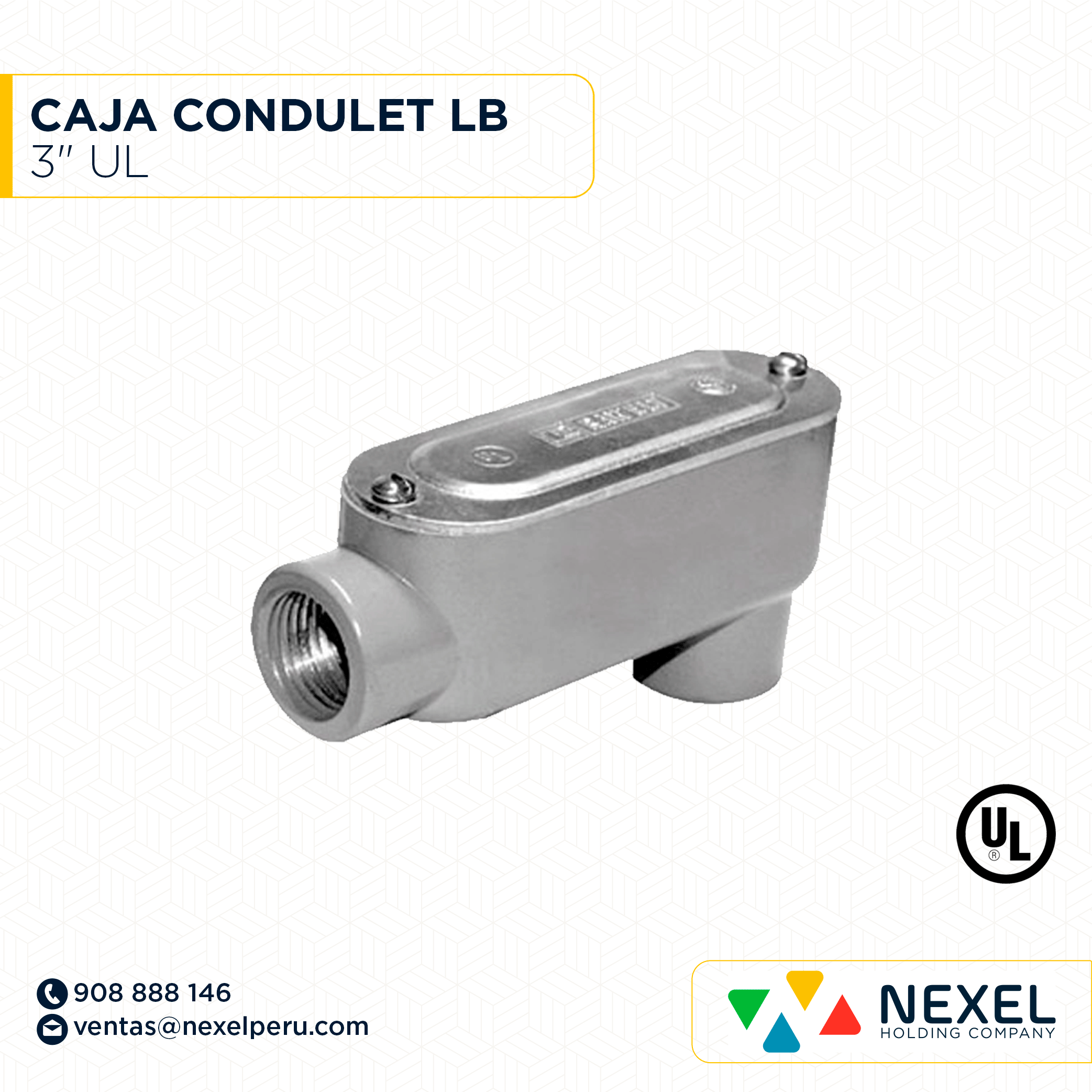 CAJA CONDULET LB 3" UL STANDARD