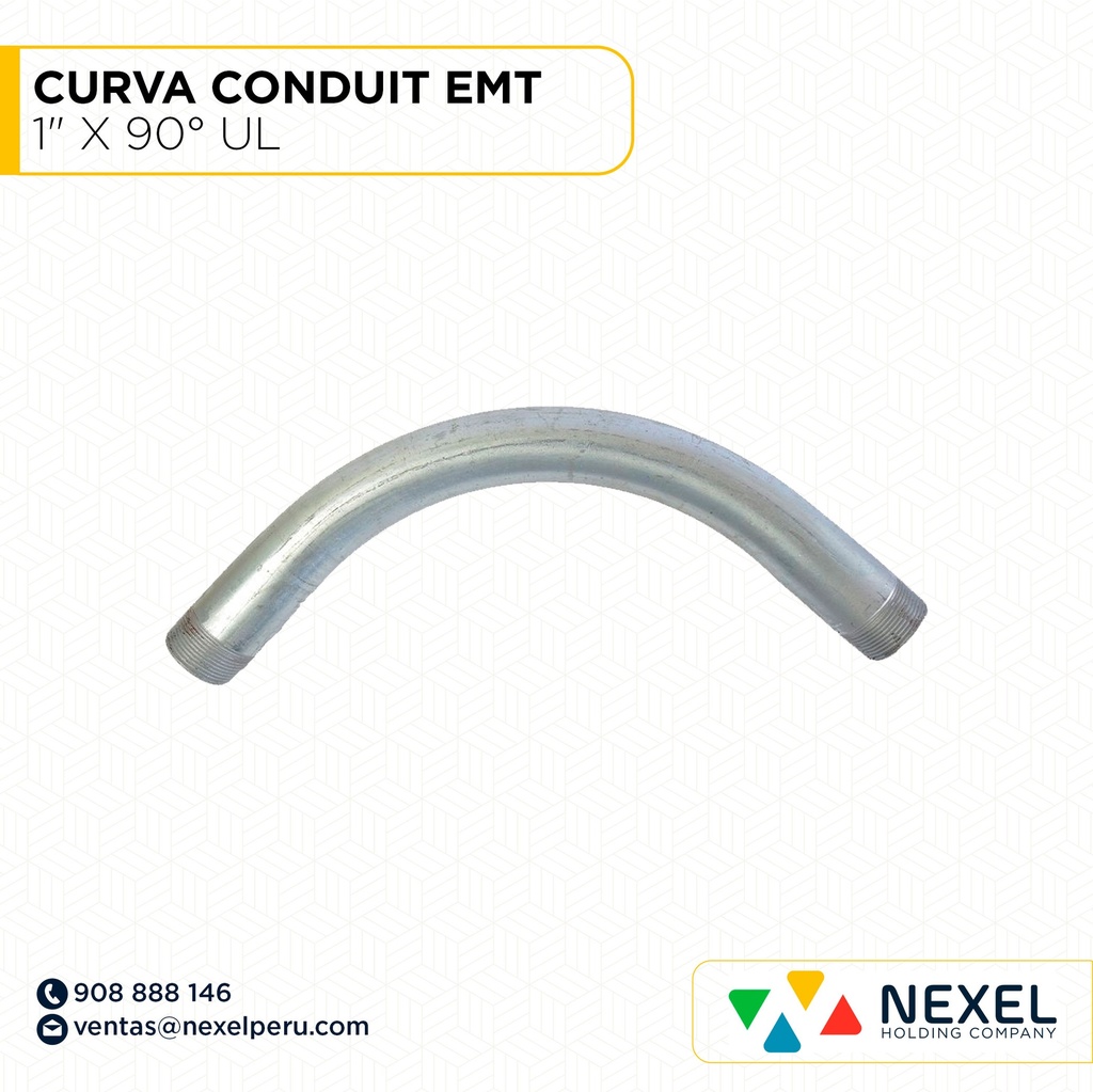 CURVA CONDUIT EMT 1" X 90° UL STANDARD