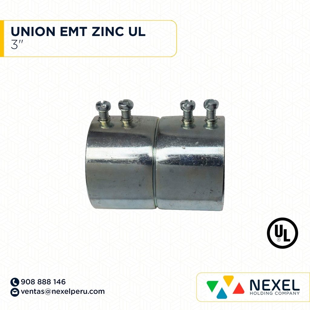 OUT- UNION EMT 3" ZINC UL STANDARD