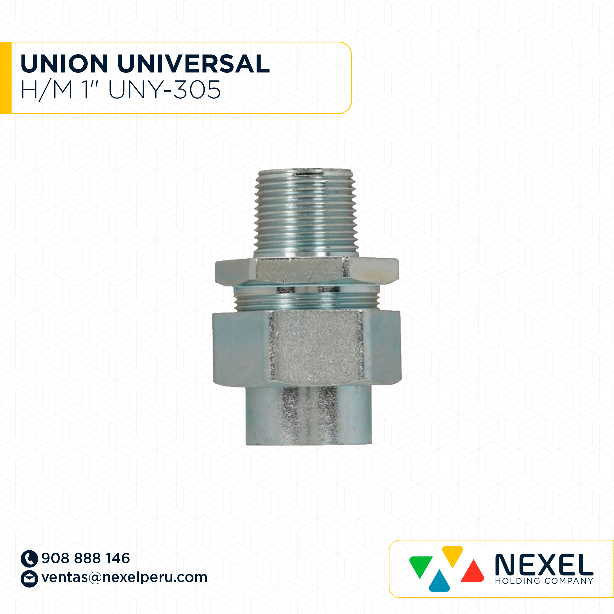 OUT-UNION UNIVERSAL H/M 1" UNY-305