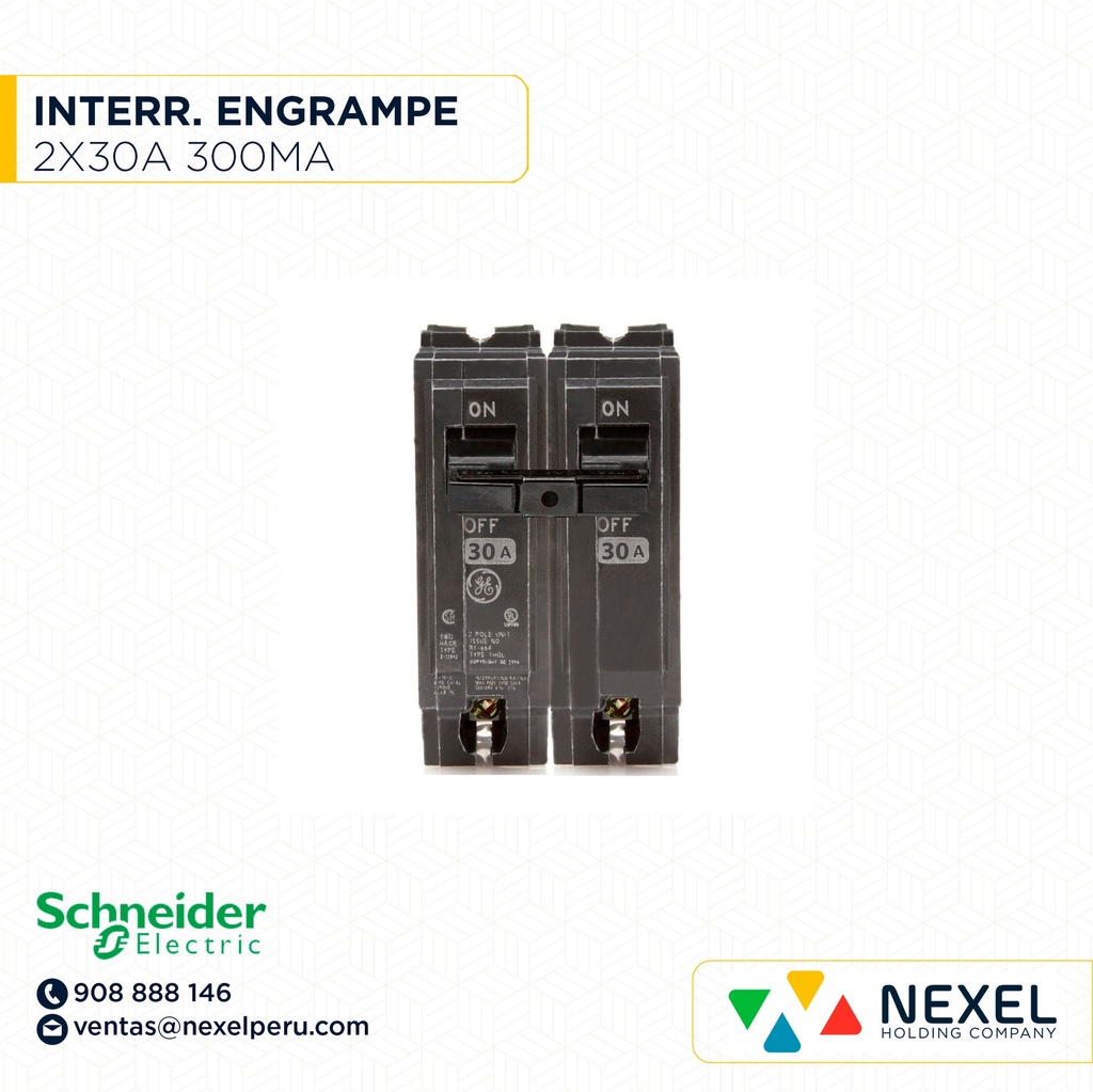 INTERRUPTOR ENGRAMPE 2X30A SIEMENS