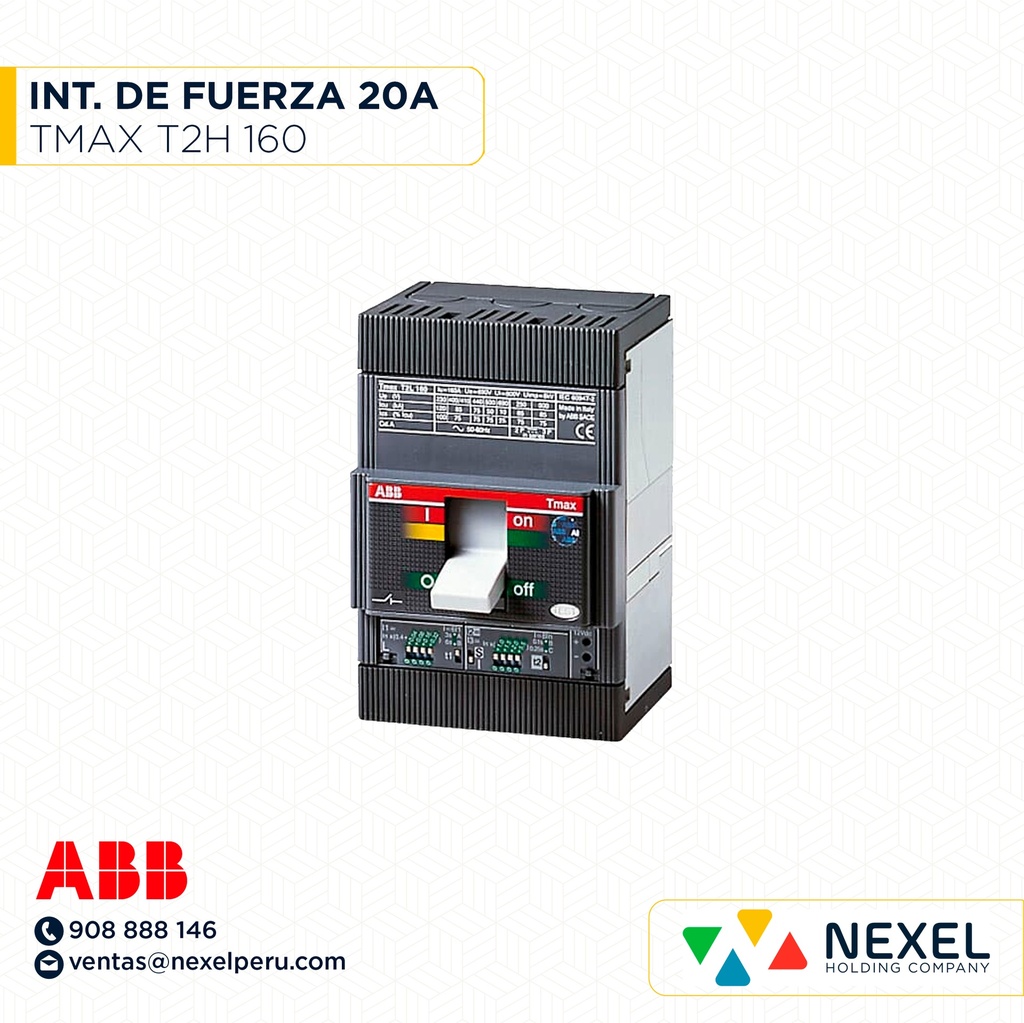 OUT- INT. DE FUERZA 20A TMAX T2H 160 ABB