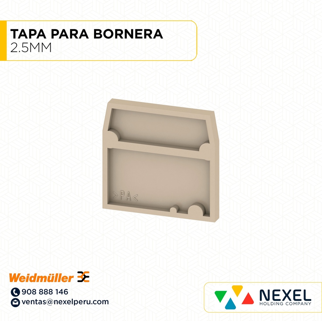 TAPA PARA BORNERA 2.5MM WEIDMULLER