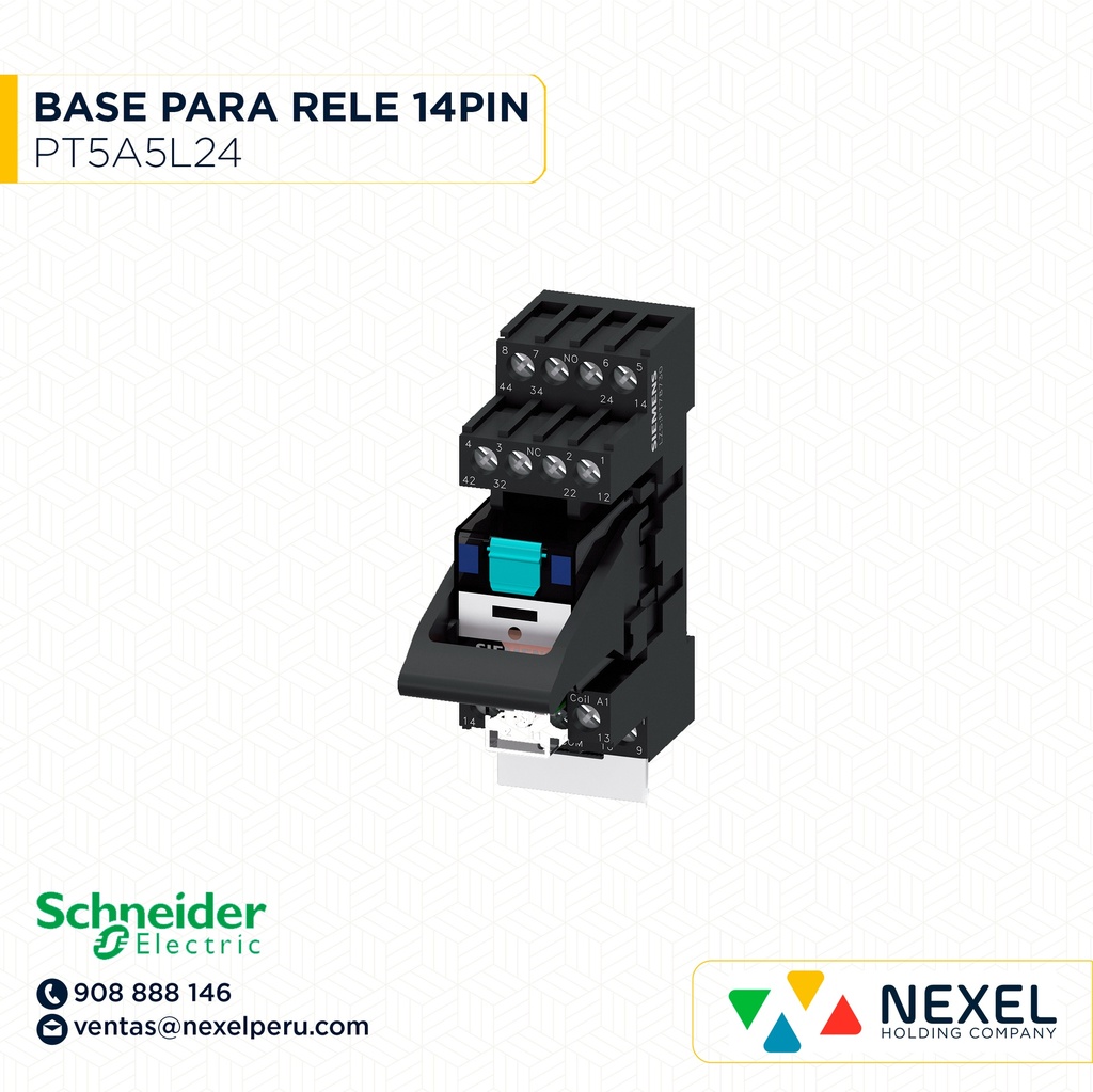 OUT- BASE PARA RELE UNIVERSAL 14 PINES LZS:PT5A5L24 SIEMENS