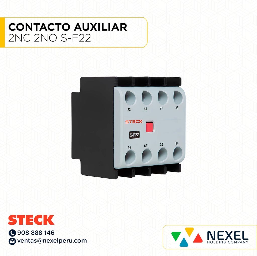 OUT- CONTACTO AUXILIAR 2NC 2NO S-F22 STECK
