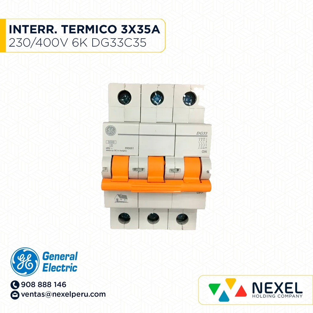INTERR. TERMICO 3X32A 230/400V 6K DG33C32 GENERAL ELECTRIC