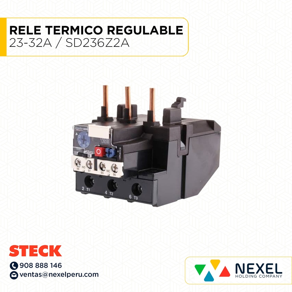RELE TERMICO REGULABLE 23-32A / SD236Z2A STECK
