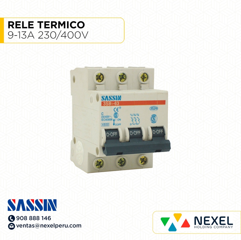 RELE TERMICO 9-13A 230/400V SASSIN