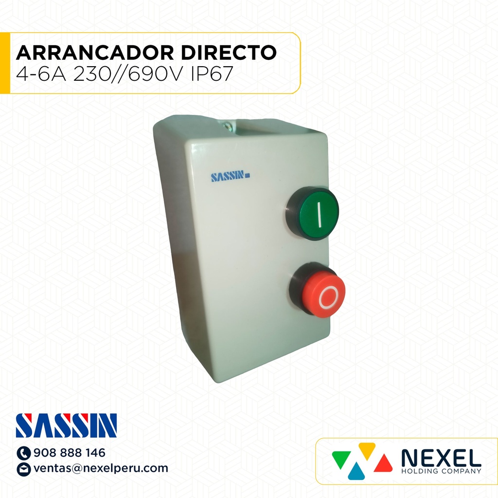OUT-ARRANCADOR DIRECTO 4-6A 230//690V IP67 COD: 3SQ1-09 SASSIN