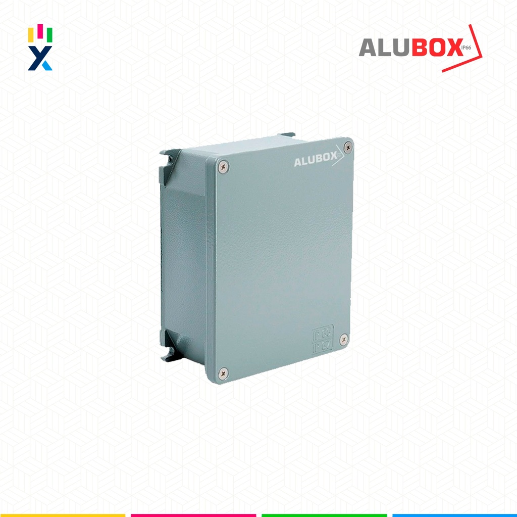 CAJA DE DERIVACIÓN DE ALUMINIO 314X264X122MM IP66 - IP67 (653.05) ALUBOX