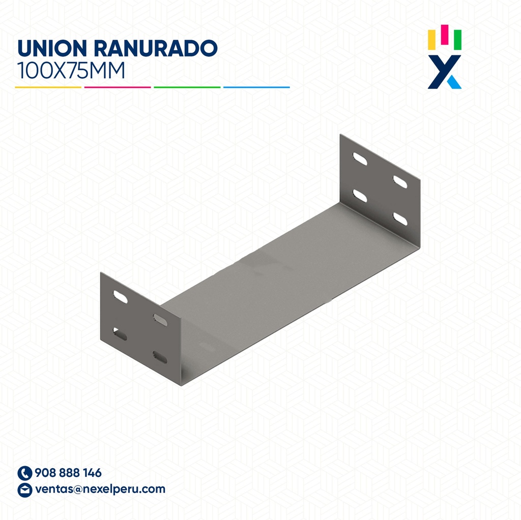 UNION RANURADO 100X75MM NACIONAL