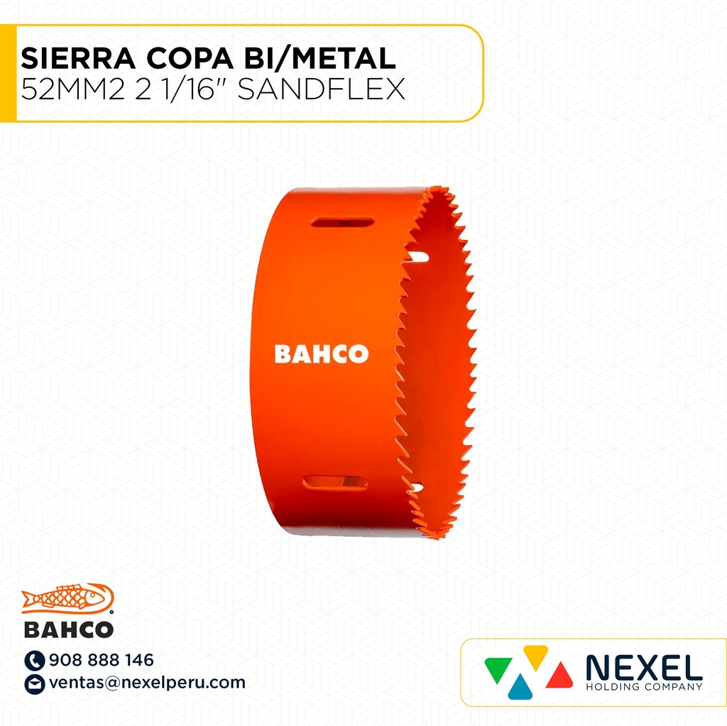 SIERRA COPA BI/METAL 52MM2 2 1/16" SANDFLEX