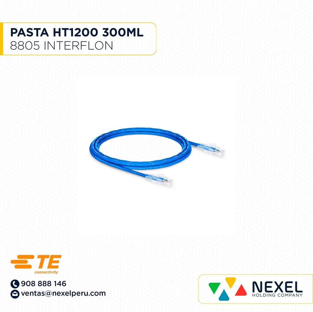 OUT- PATCH COR CAT6 AMP X1MT TE CONNECTIVITY