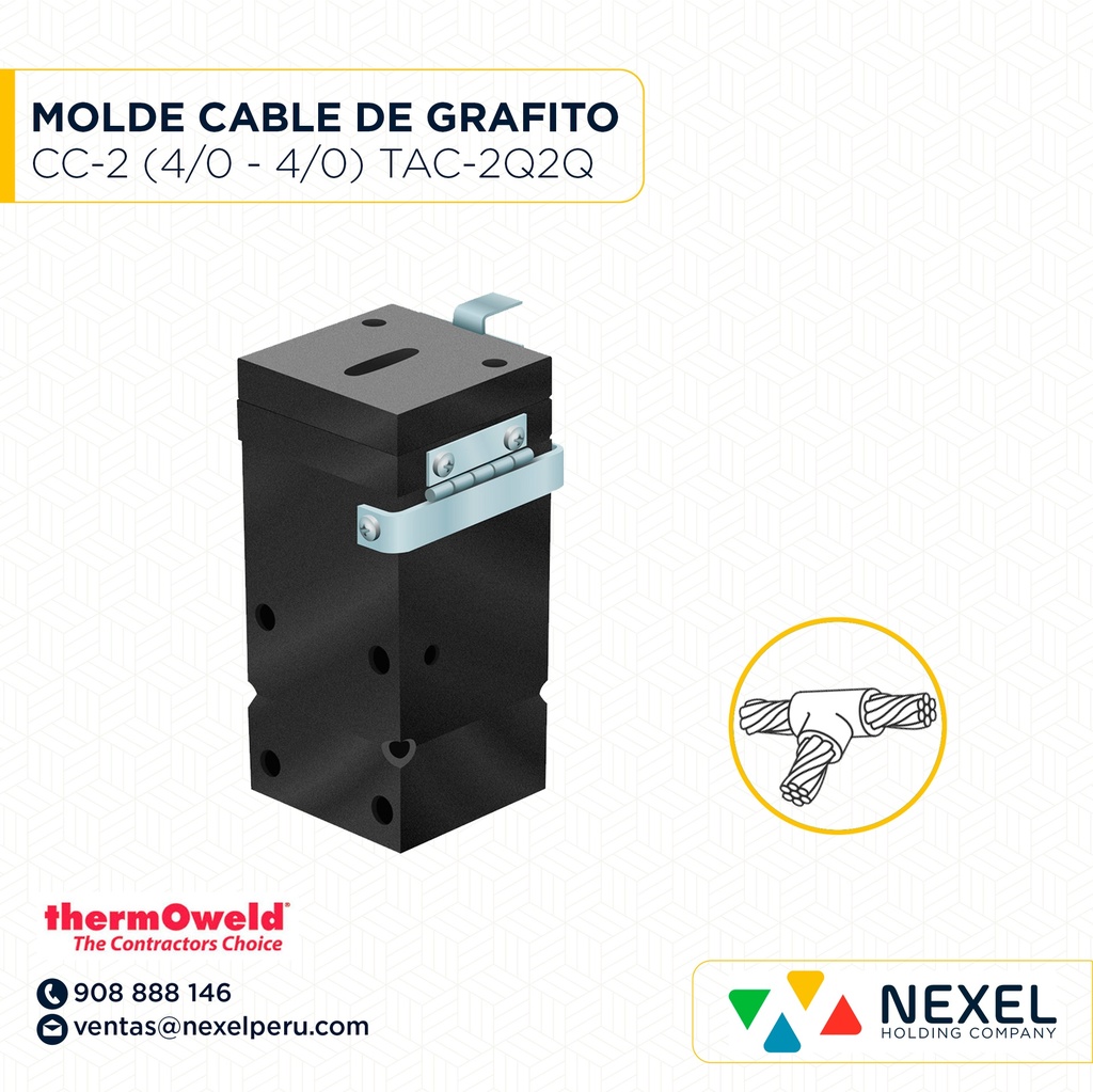OUT- MOLDE DERIV. T (TA) (4/0-4/0AWG) T/ M-241 C/ TAC-2Q2Q #150 THERMOWELD