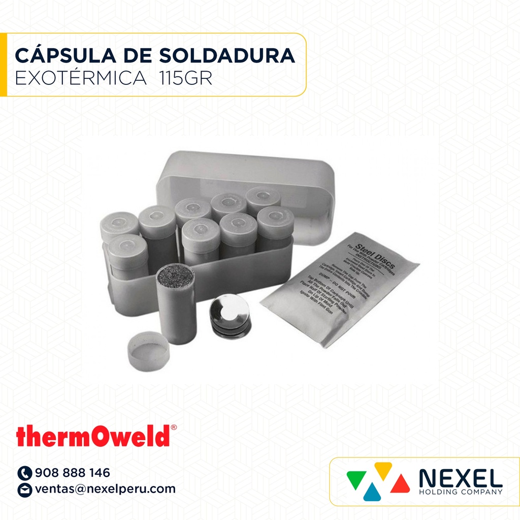 CAPSULA PARA SOLDADURA EXOTERMICA 115GR THERMOWELD