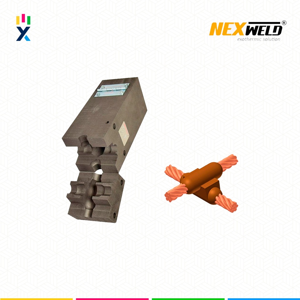 MOLDE CRUZ SOBREPUESTA CC-11 (XB) (2/0-2/0 AWG) T/ M-2698 C/ XBQ-2G2G CART. 200 NEXWELD
