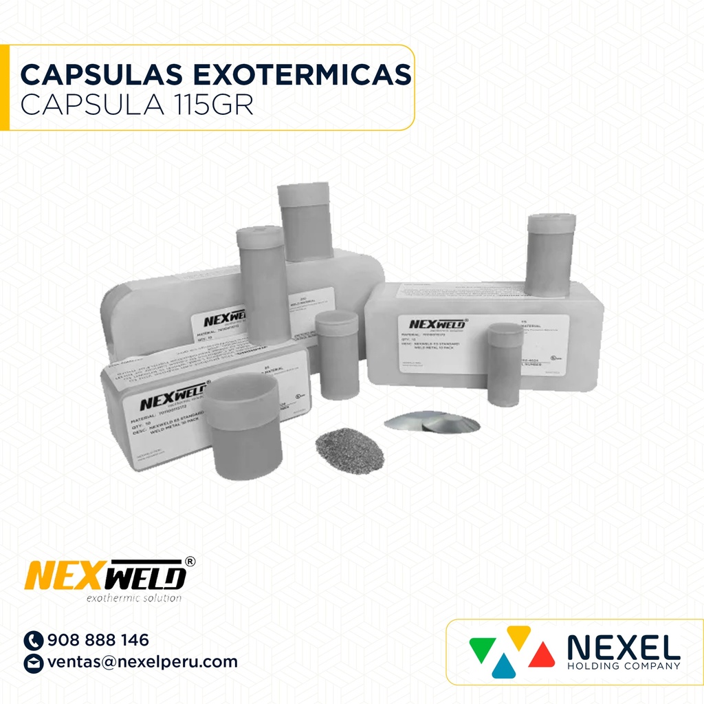 CAPSULA PARA SOLDADURA EXOTERMICA 115GR NEXWELD