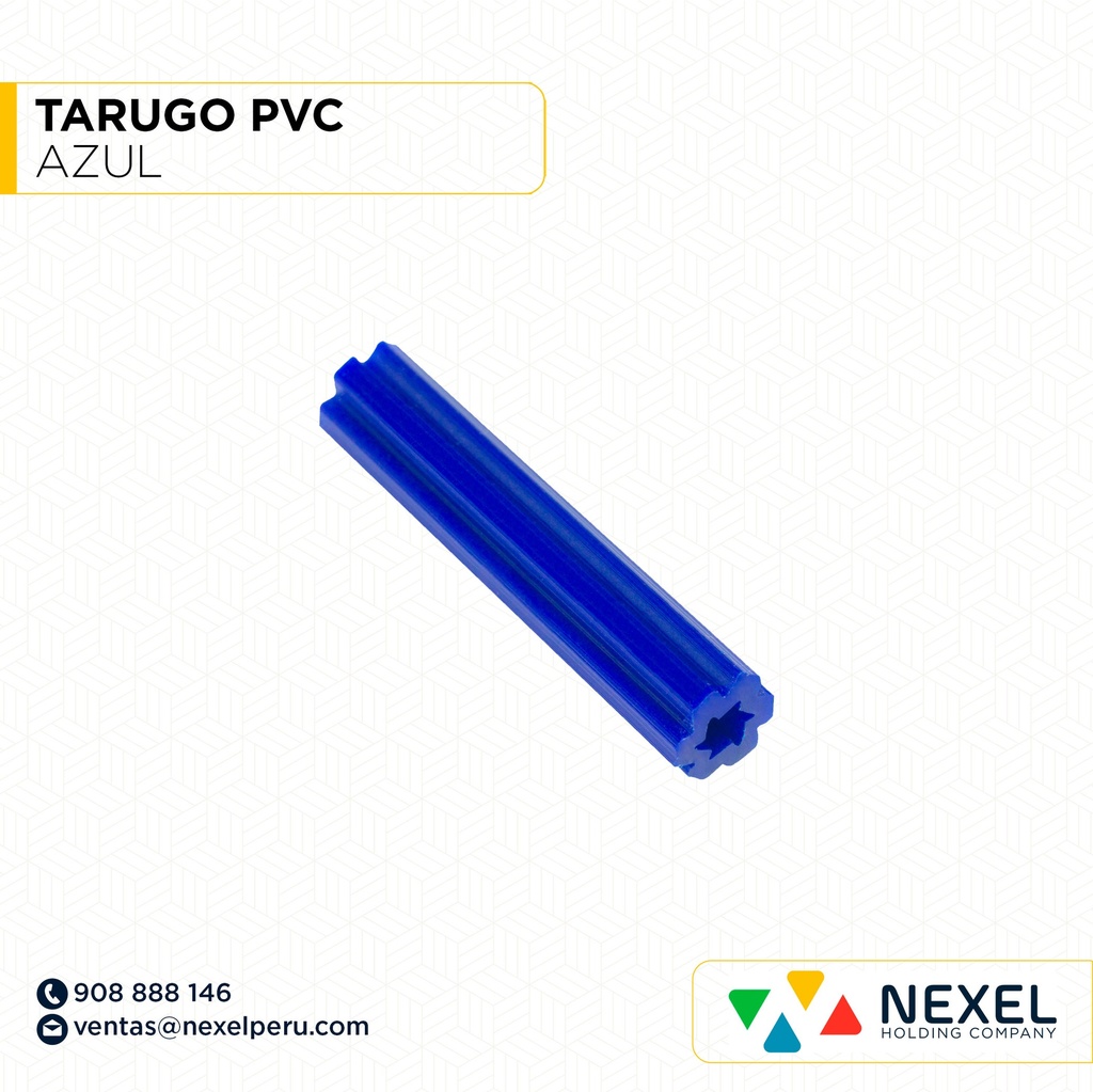TARUGO PVC AZUL NACIONAL