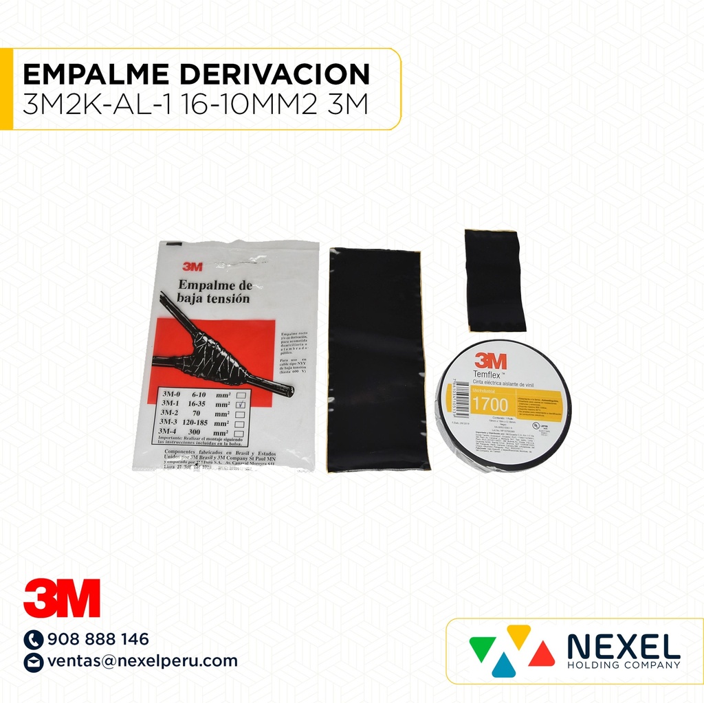 EMPALME DERIVACION 3M2K-AL-1 16-10MM2 3M