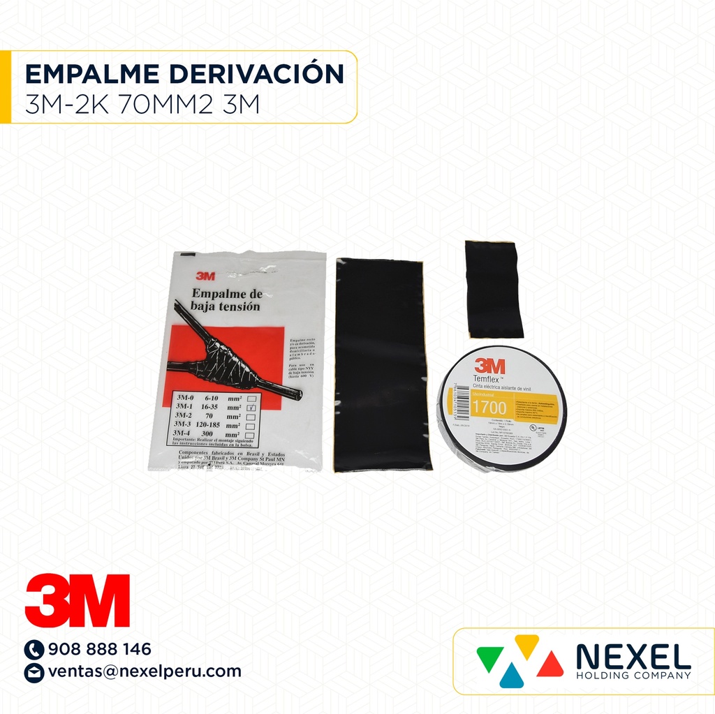 EMPALME DERIVACION 3M-2K 70MM2 3M