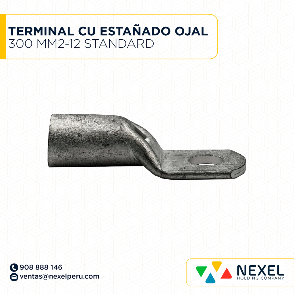 TERMINAL CU ESTAÑADO OJAL 300 MM2-12 STANDARD