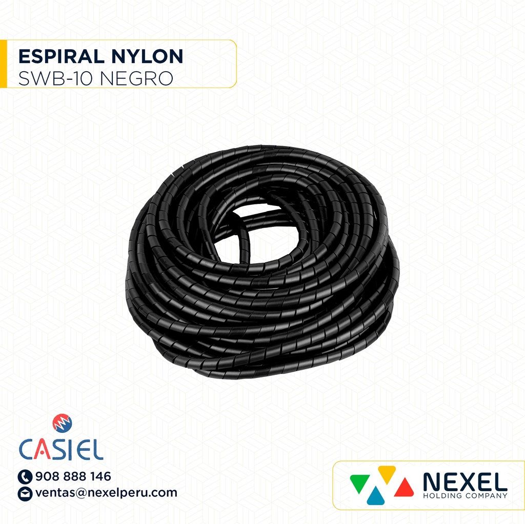 ESPIRAL NYLON SWB-10 NEGRO CASIEL