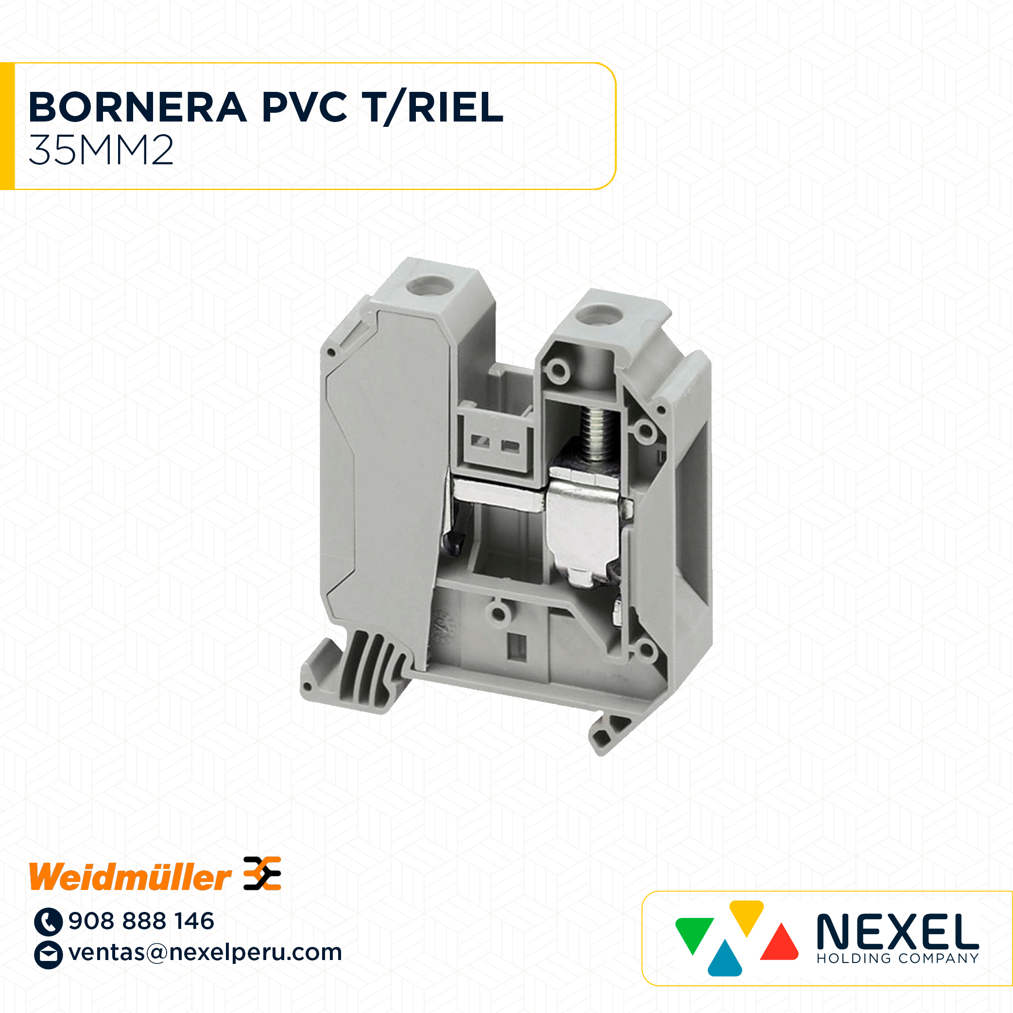 BORNERA PVC T/RIEL 35MM2 WEIDMULLER