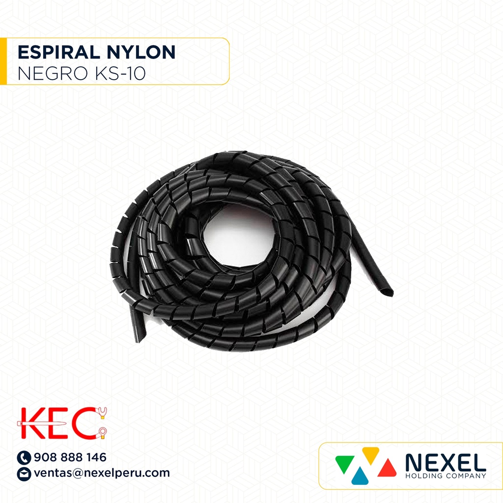 ESPIRAL NYLON KS-10 NEGRO KEC