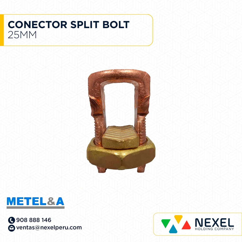 CONECTOR SPLIT BOLT 25MM METELSA