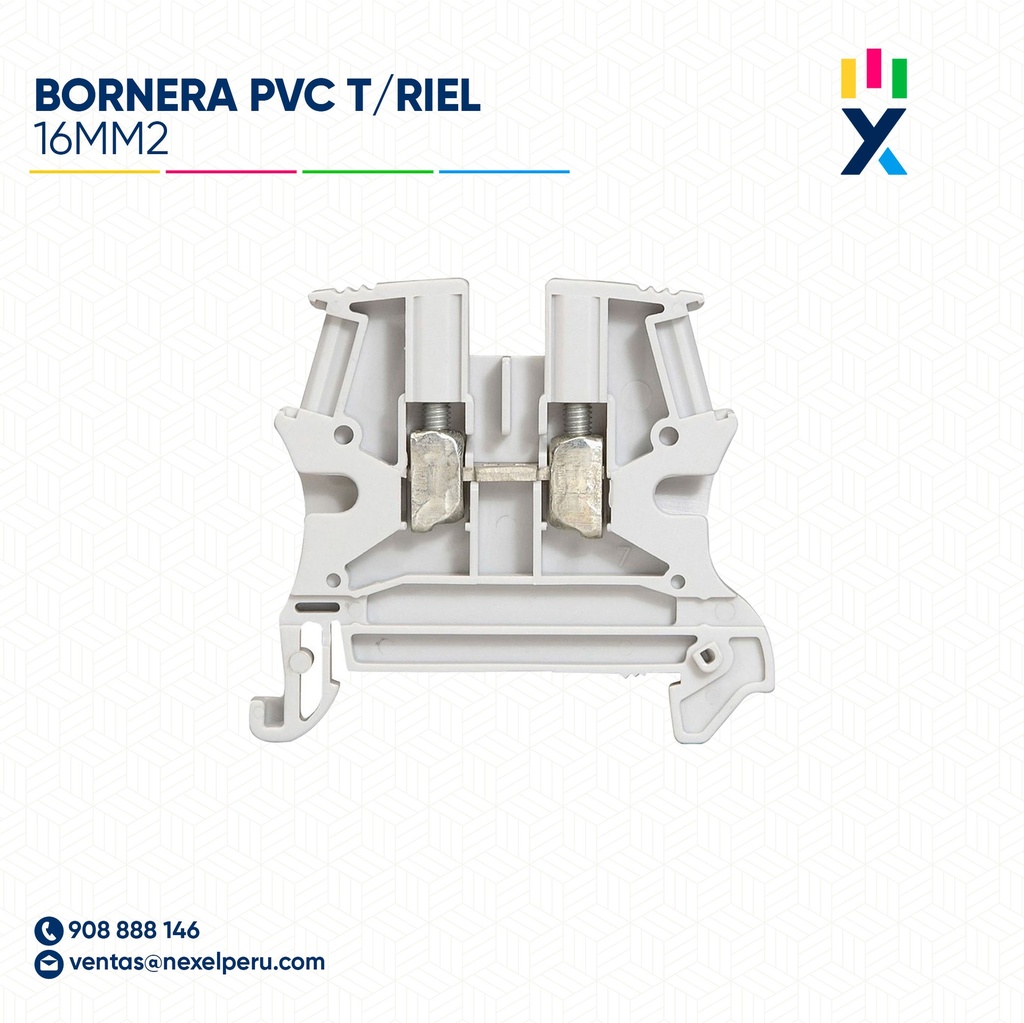 BORNERA PVC T/RIEL 16MM2 STANDARD