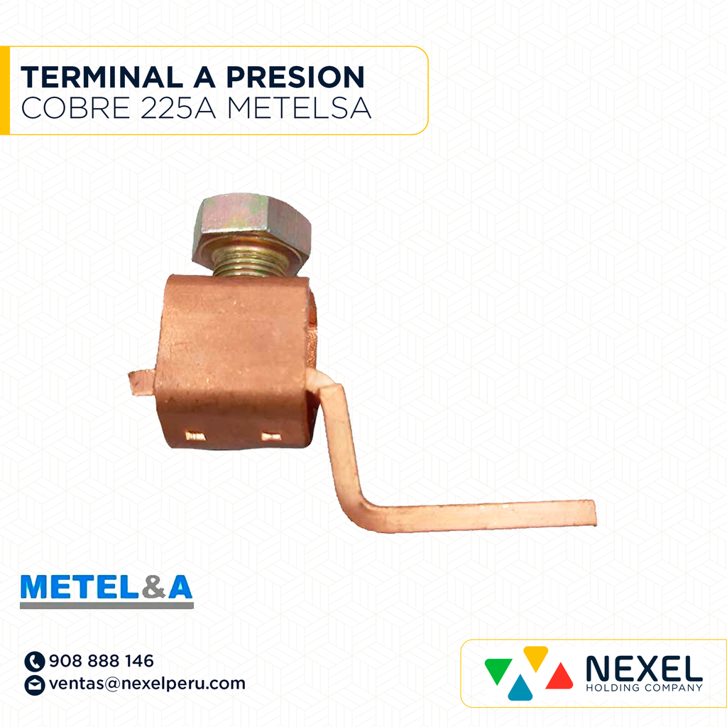 TERMINAL A PRESION COBRE 225A METELSA