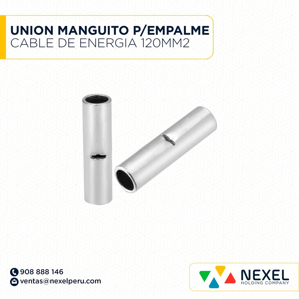 UNION MANGUITO P/EMPALME CABLE DE ENERGIA 120MM2 STANDARD