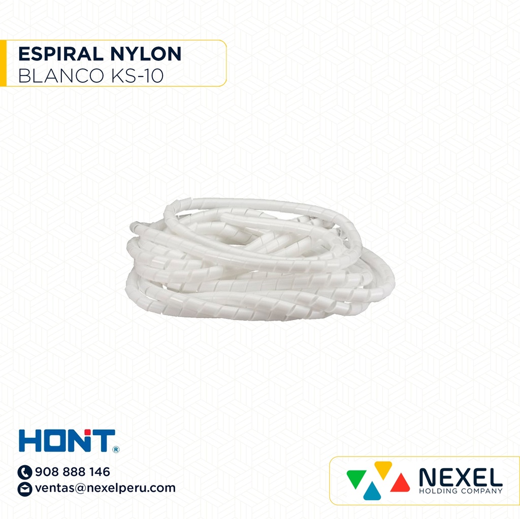 ESPIRAL NYLON KS-10 BLANCO HONT