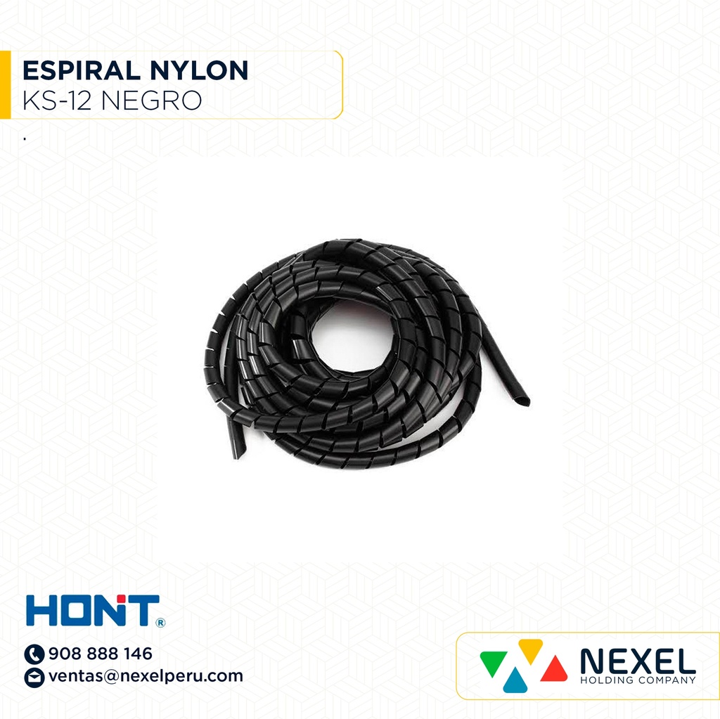 ESPIRAL NYLON KS-12 NEGRO HONT
