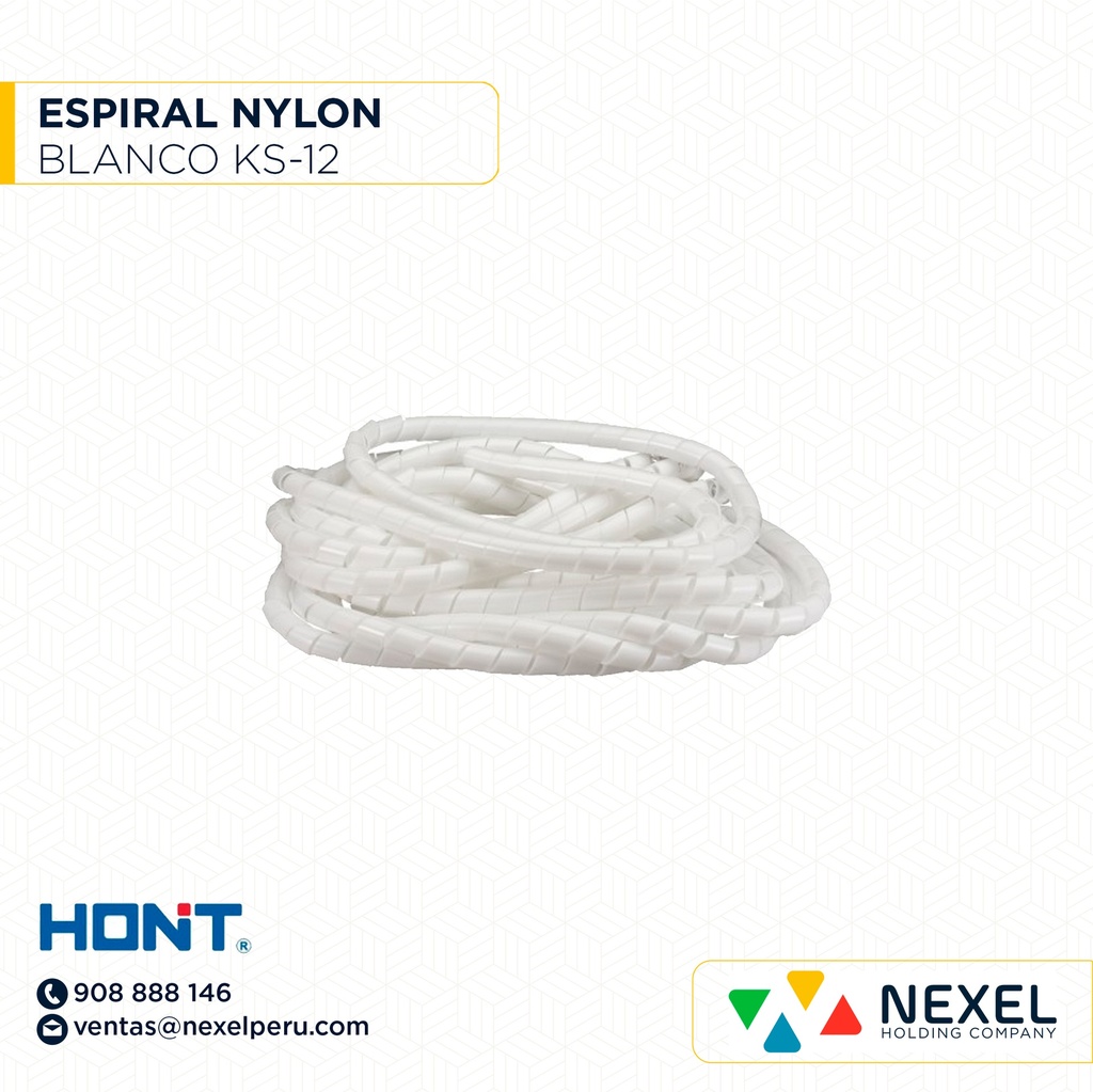 ESPIRAL NYLON KS-12 BLANCO HONT