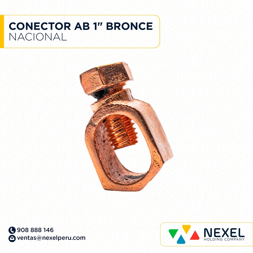 CONECTOR AB 1" BRONCE NACIONAL