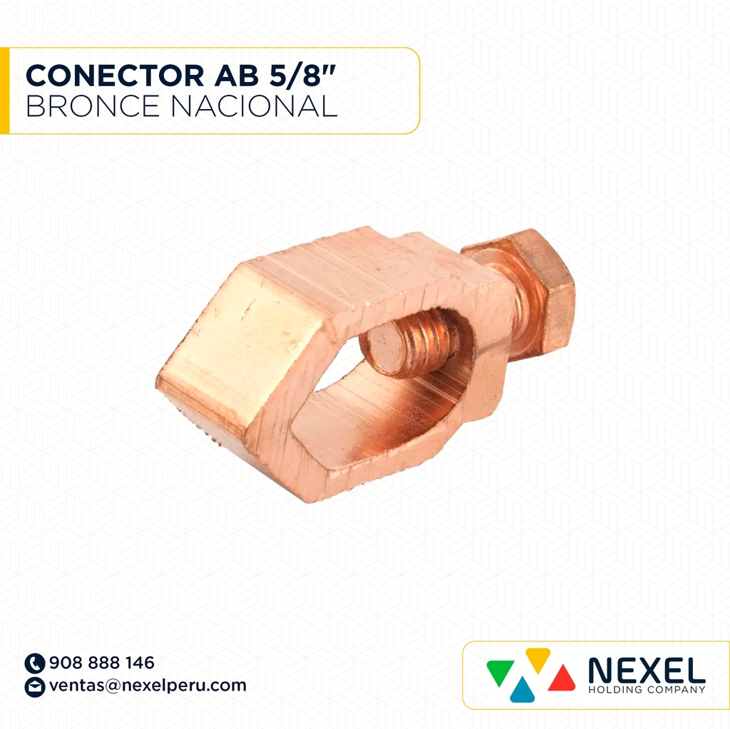 CONECTOR AB 5/8" BRONCE NACIONAL